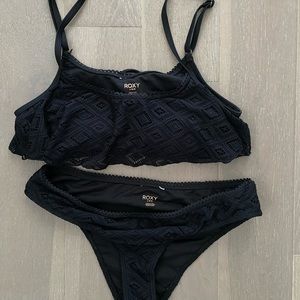 Roxy lace black swimsuit bikini